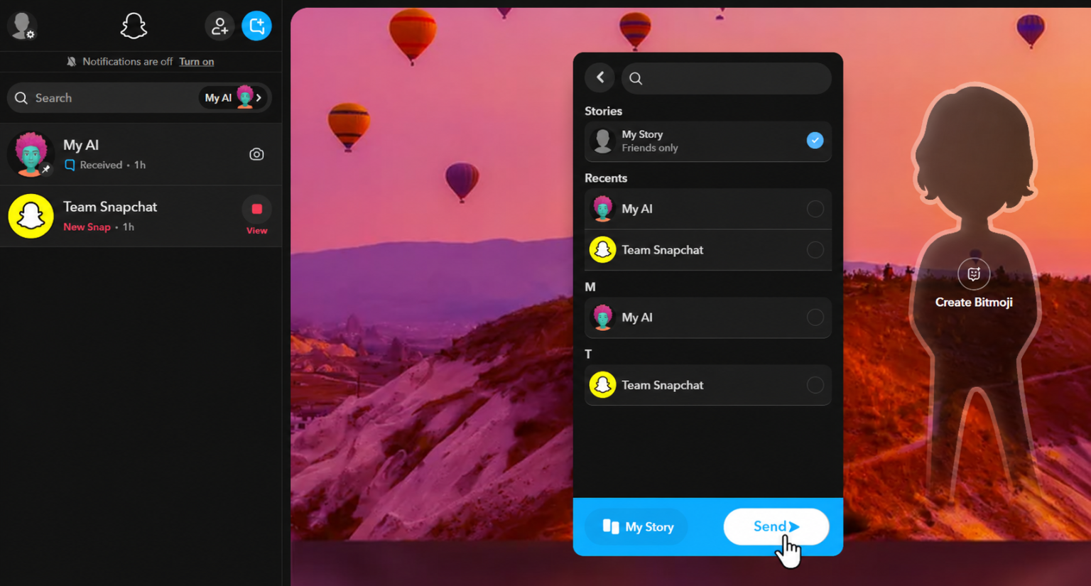 Post a Snap on Snapchat from Laptop or PC Easily