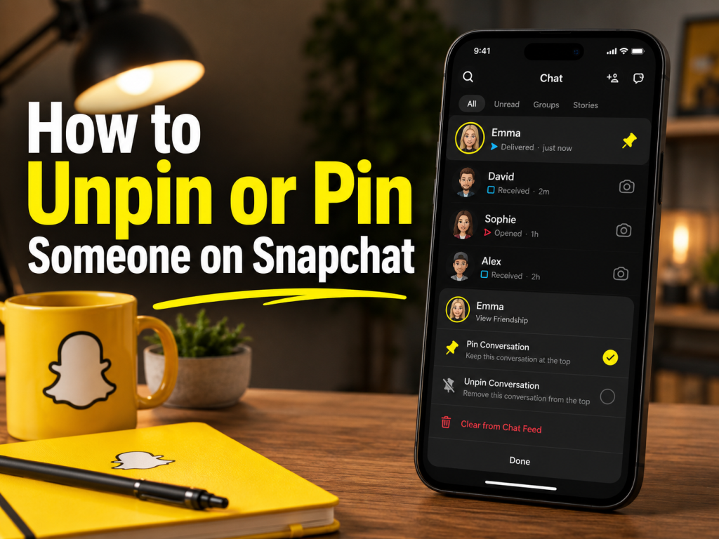 How to Unpin or Pin Someone on Snapchat